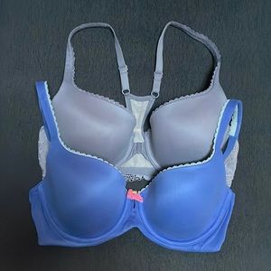 EUC! Victoria’s Secret underwire demi lightly lined bra bundle lot of 2 two 34D